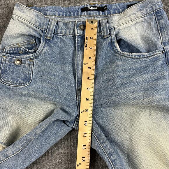 Jaded London Jeans Mens 30 Sandwash Blaze Slim Flare Fit Distressed Y2K Grunge - Picture 12 of 16